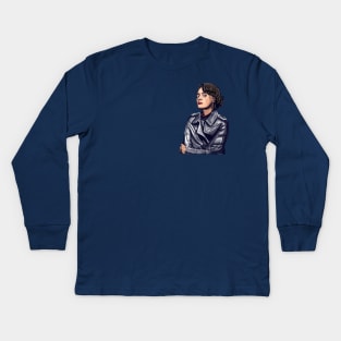 Fleabag portrait 'Gaze' - Phoebe Waller Bridge Kids Long Sleeve T-Shirt